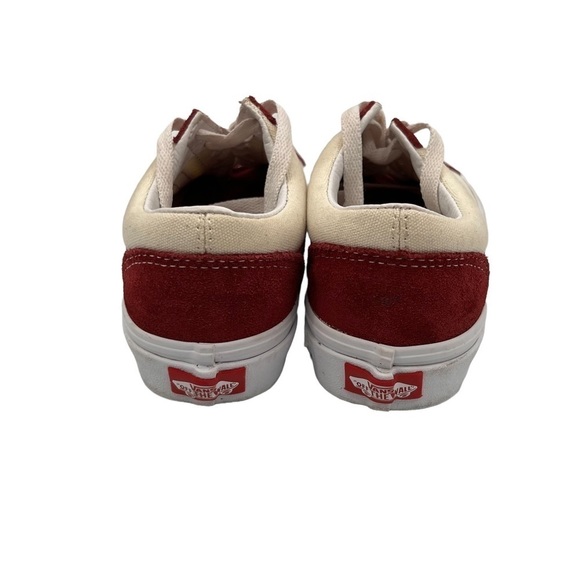 Vans Old Skool Red Cream Core Classics Sneakers Size 5 Women's (3.0 Men's) - Picture 7 of 8